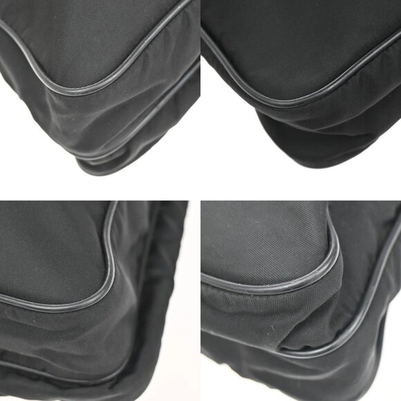 PRADA MILANO Logo Tessuto Shoulder Bag Nylon Leather Black Italy 87KA725 - Picture 7 of 16